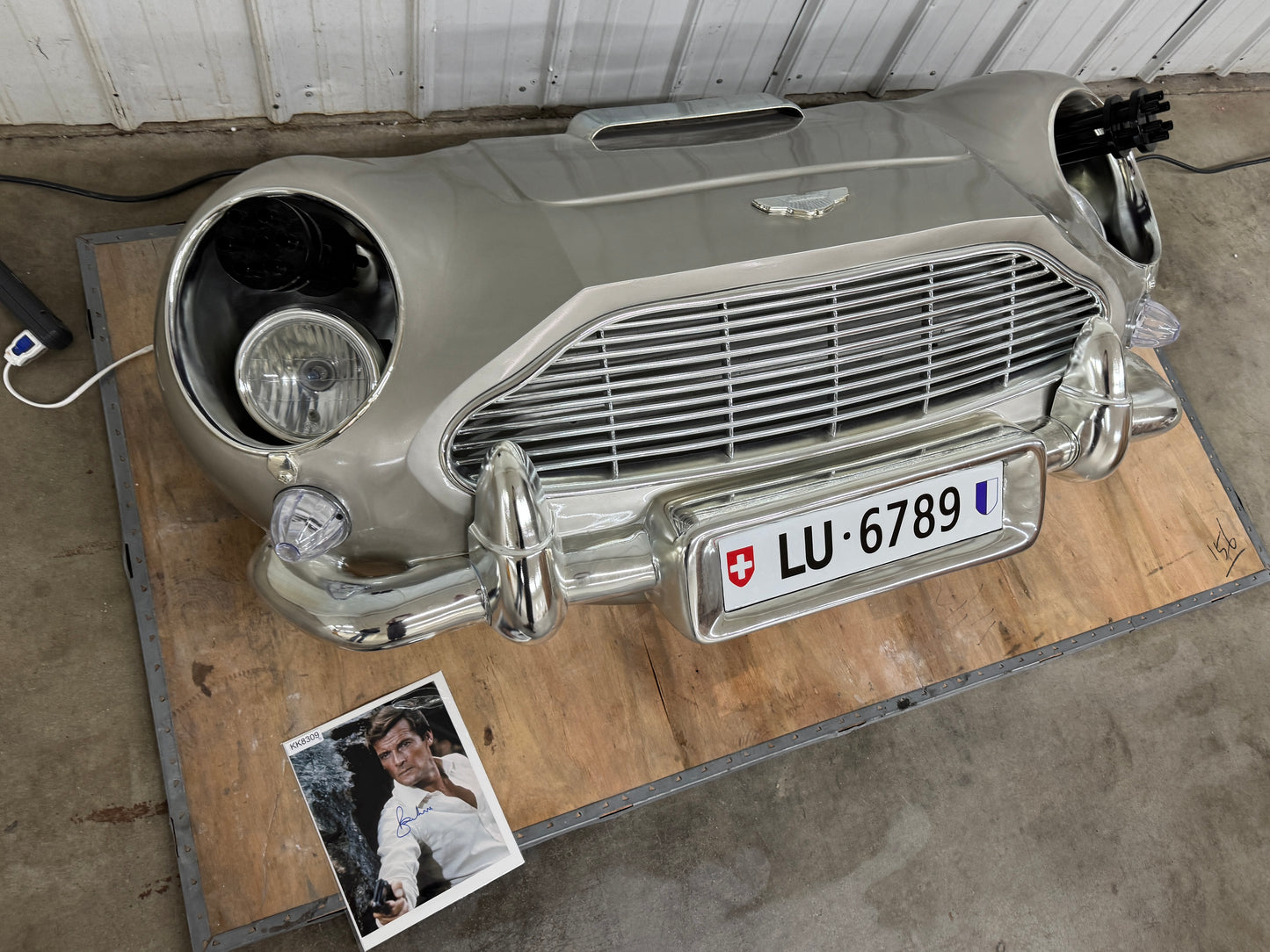 Aston Martin DB5 Full Scale Front Bumper Display Model #P1