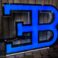 Bugatti EB Illuminated Logo Sign #D2
