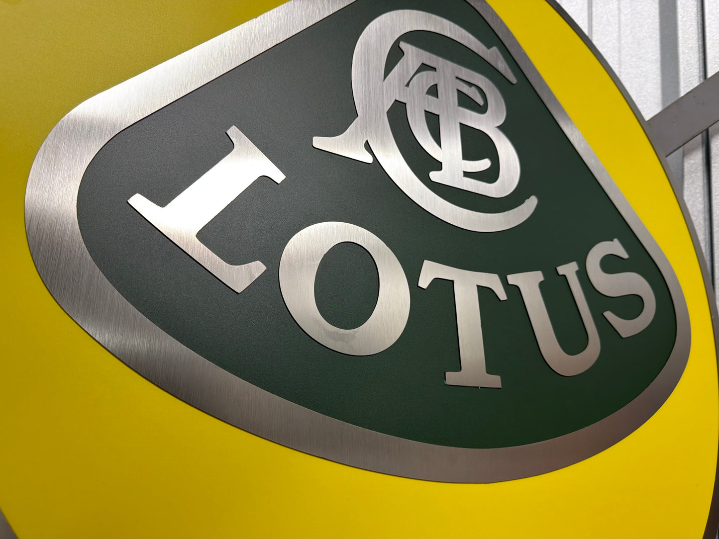 Lotus Illuminated Dealership Crest Logo Sign #D54