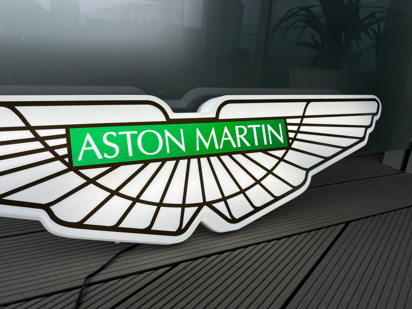 Aston Martin Illuminated Wings Sign #B6