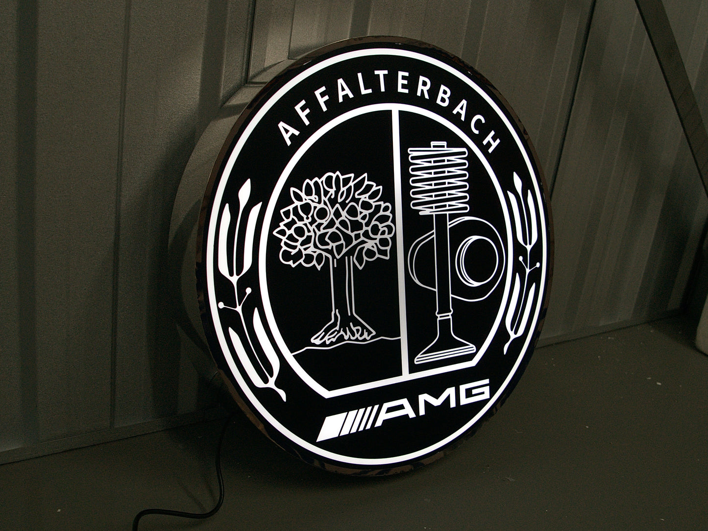 Mercedes Benz AMG Dealership Illuminated Sign Black #D53