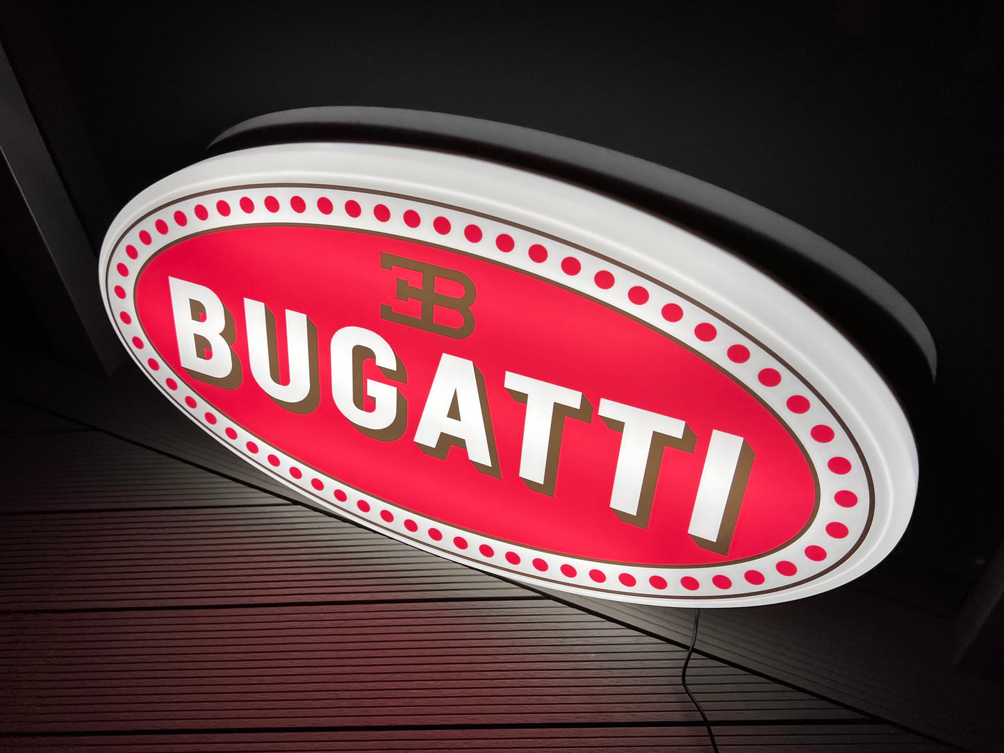 Bugatti Illuminated Logo Sign #B17