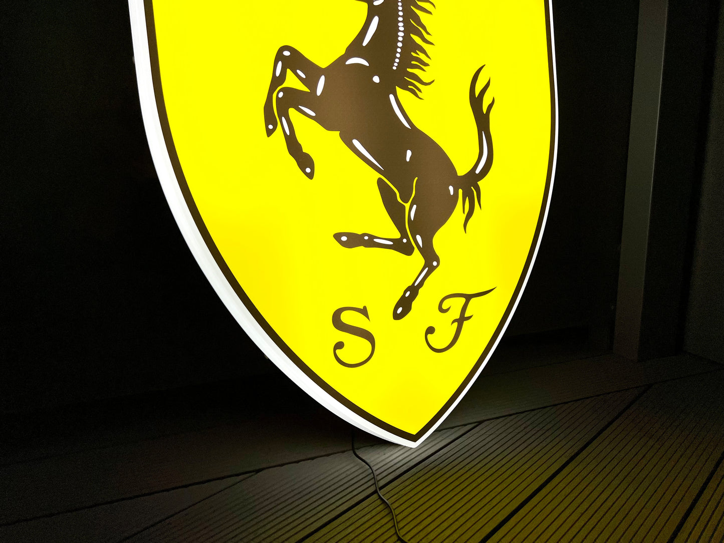 Ferrari Shield Illuminated Logo Sign #B30