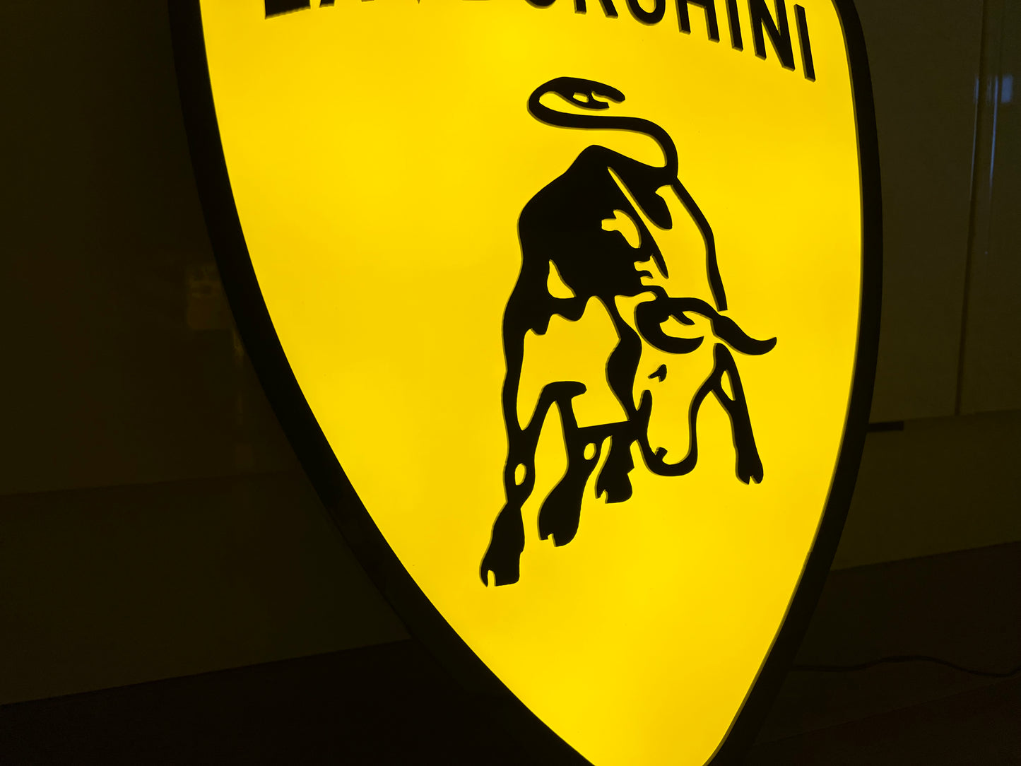 Lamborghini Illuminated Shield Sign #B43