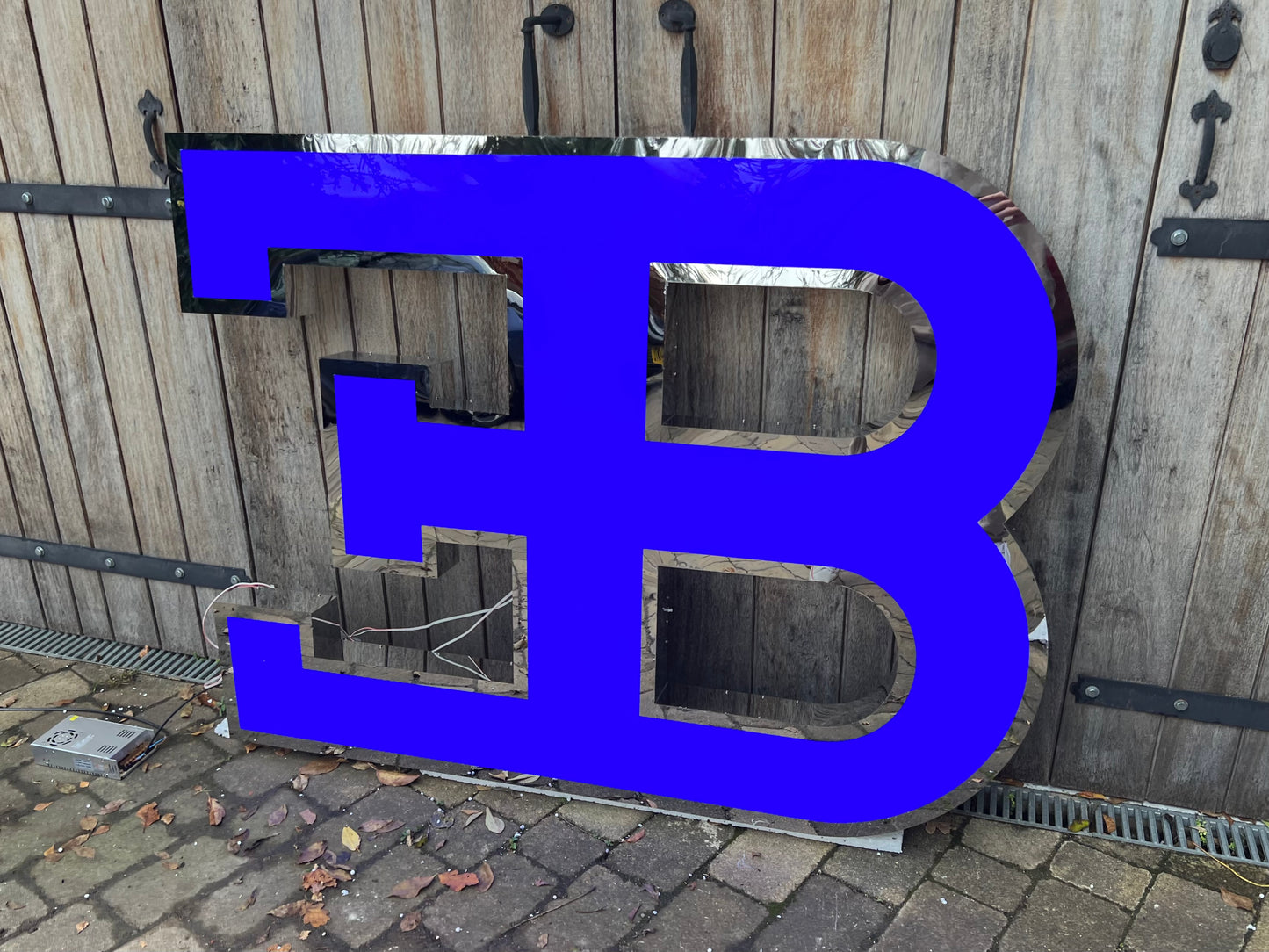 Bugatti EB Dealership Illuminated Logo Sign #D1