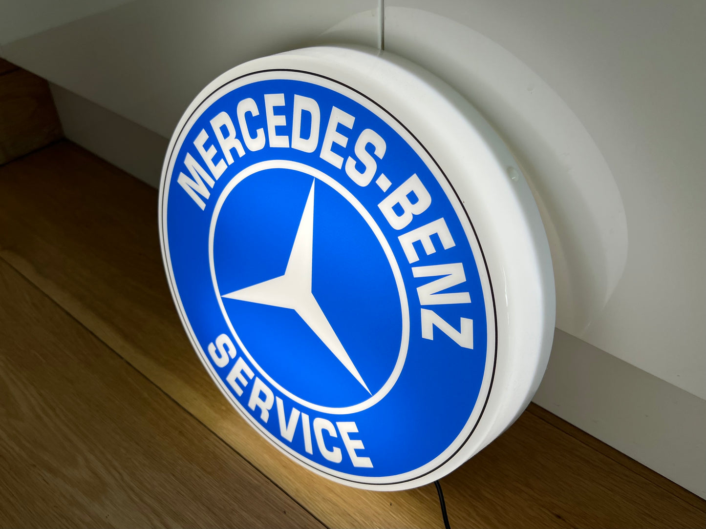 Mercedes Benz Service Round Illuminated Logo Sign #B54