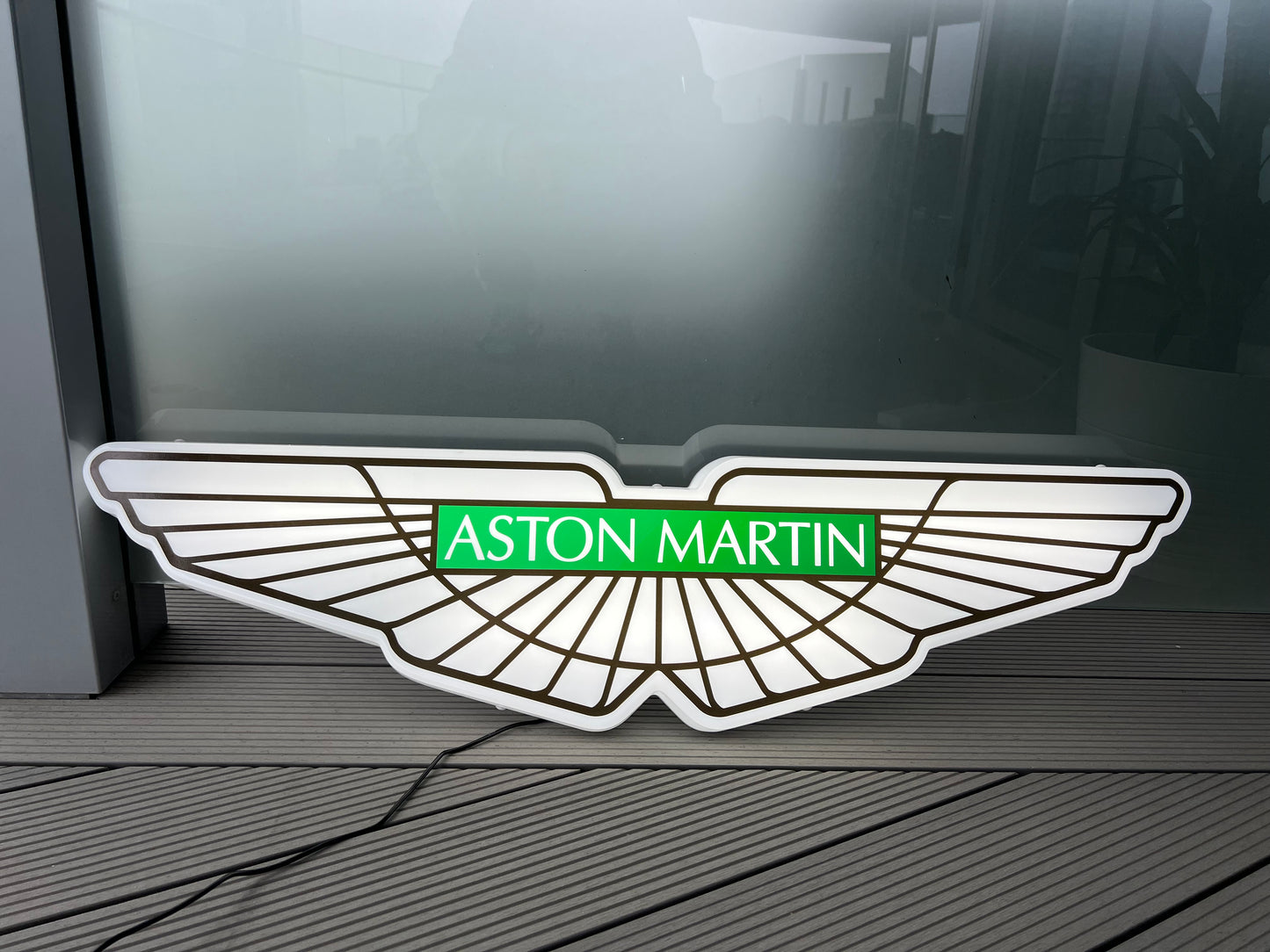 Aston Martin Illuminated Wings Sign #B6