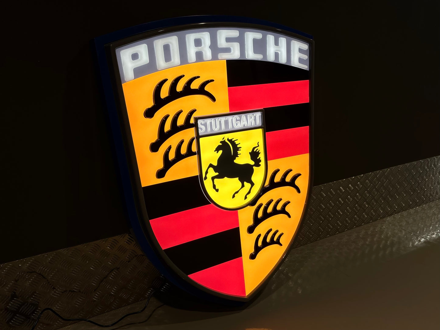 Porsche Crest Dealership Illuminated Sign #D38