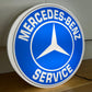 Mercedes Benz Service Round Illuminated Logo Sign #B54