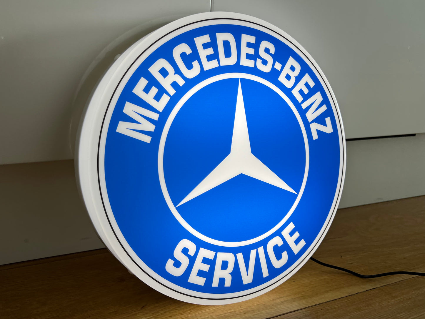 Mercedes Benz Service Round Illuminated Logo Sign #B54