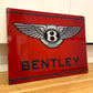 Bentley Red Metal Plaque Sign #A11