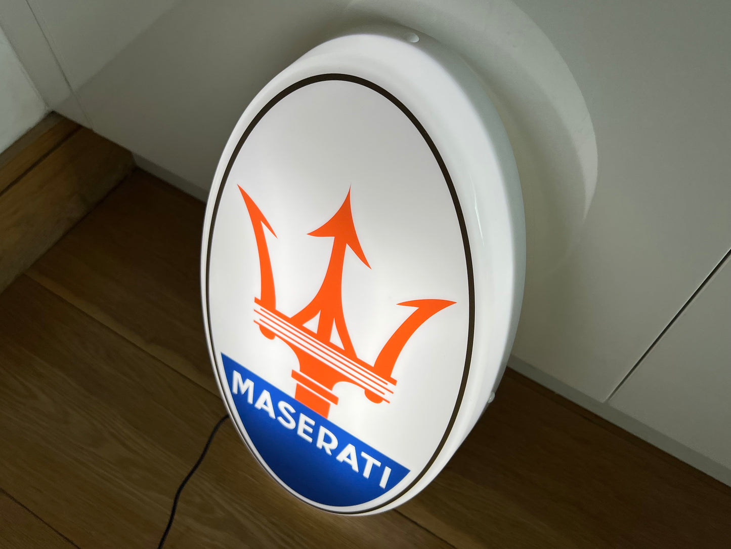 Maserati Illuminated Logo Sign #B51