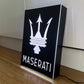 Maserati Illuminated Light Box Logo Sign #B50