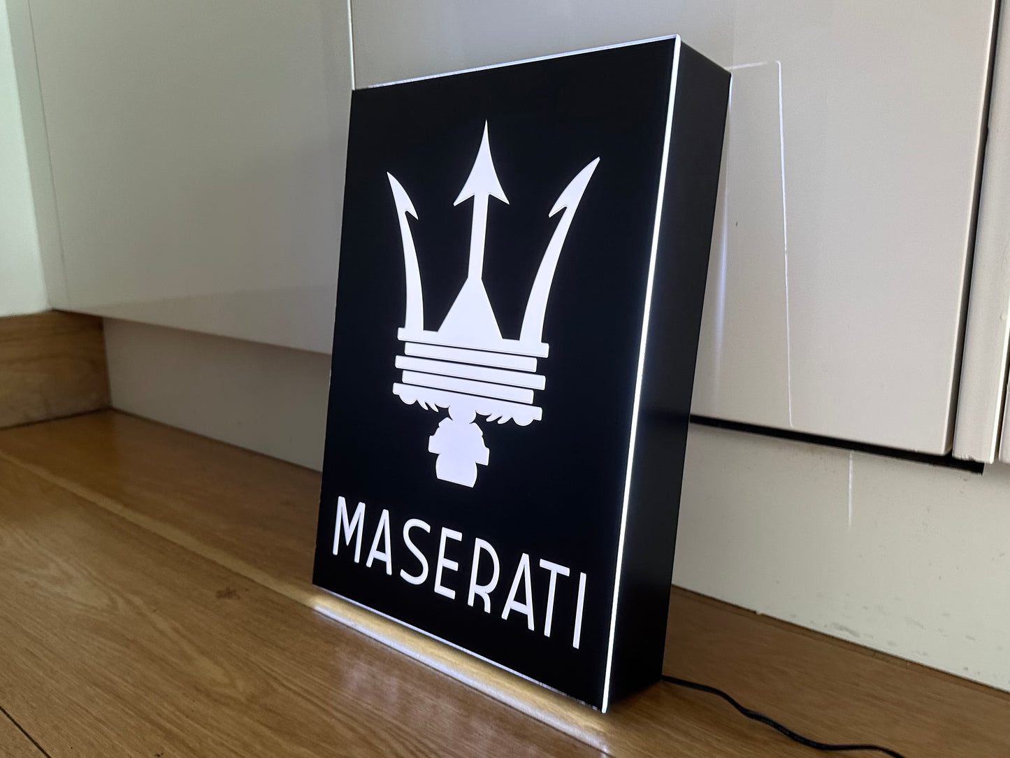Maserati Illuminated Light Box Logo Sign #B50