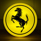 Ferrari Round Illuminated Logo Sign #B26