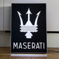 Maserati Illuminated Light Box Logo Sign #B50