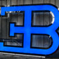 Bugatti EB Illuminated Logo Sign #D2