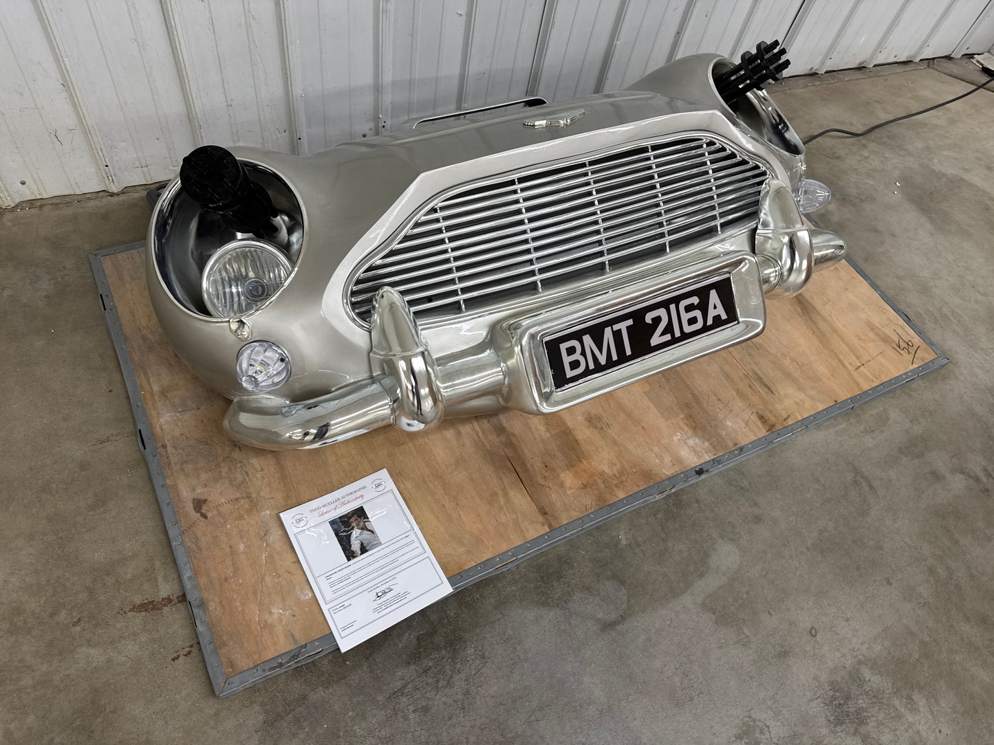 Aston Martin DB5 Full Scale Front Bumper Display Model #P1