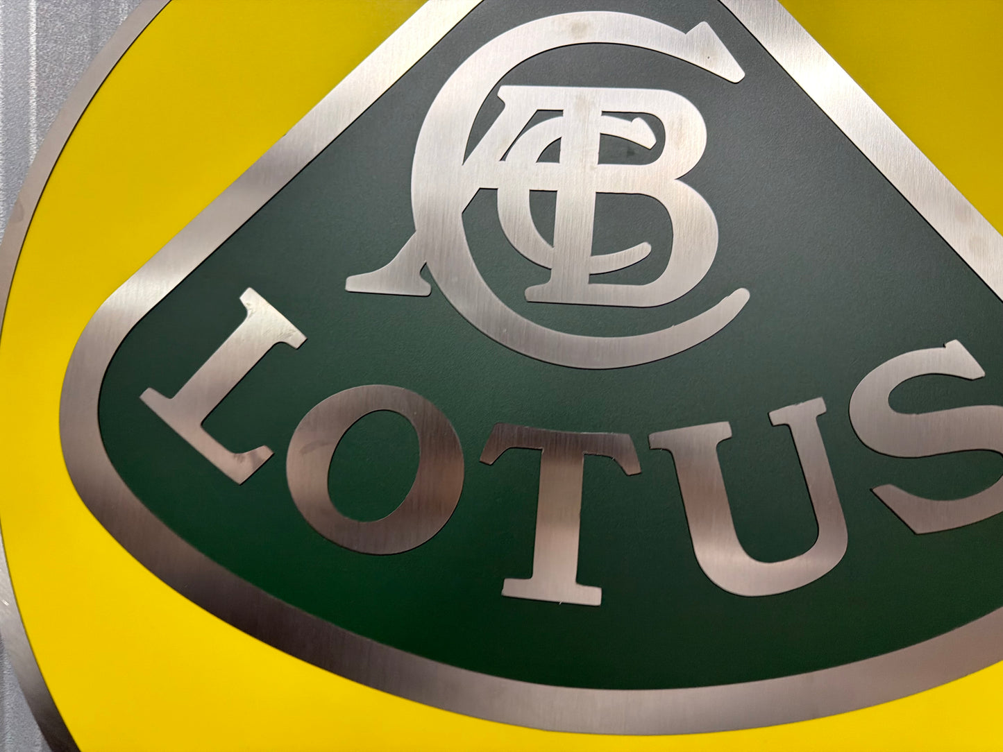 Lotus Illuminated Dealership Crest Logo Sign #D54