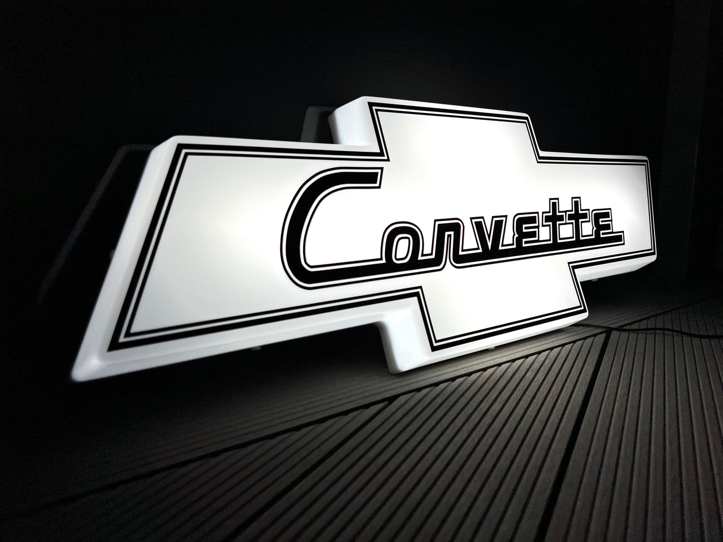 Chevrolet Corvette Illuminated Logo Sign #B19