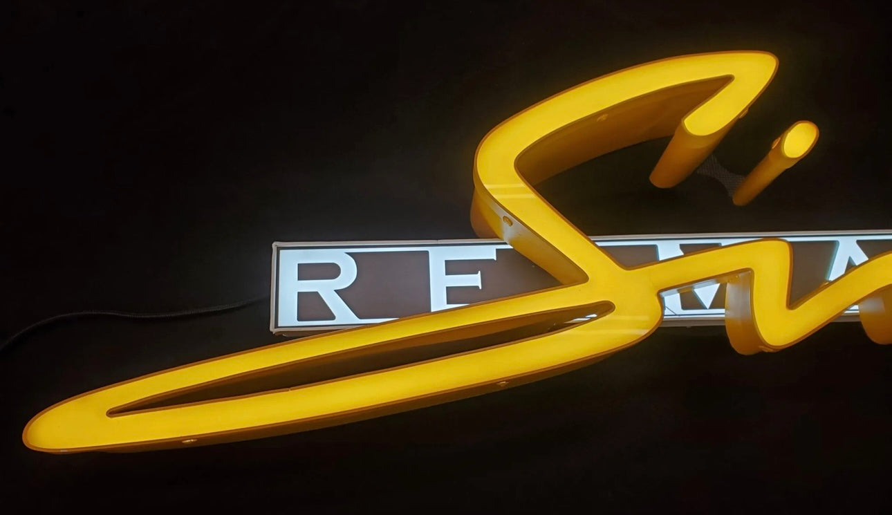 Singer Reimagined Porsche Illuminated Sign #D21