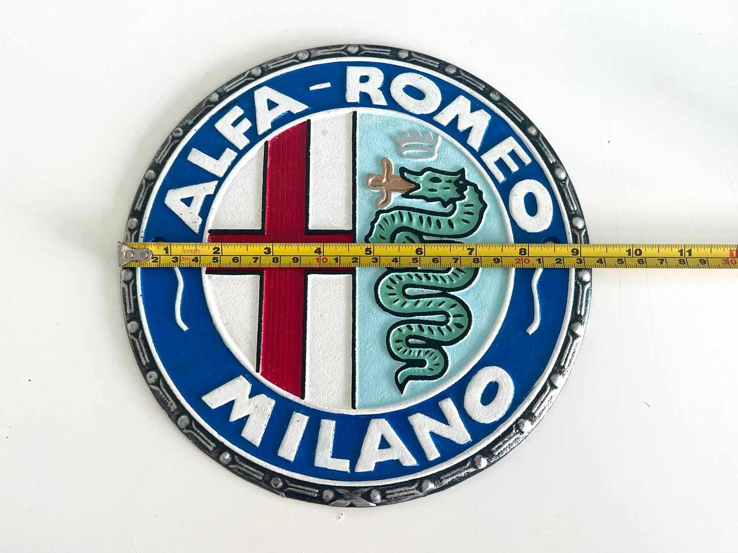 Alfa Romeo Round Cast Iron Sign #A3