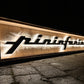 Pininfarina Illuminated Metal Sign Black #D15