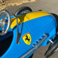 American Retro Racer Pedal Car Blue and Yellow #S16