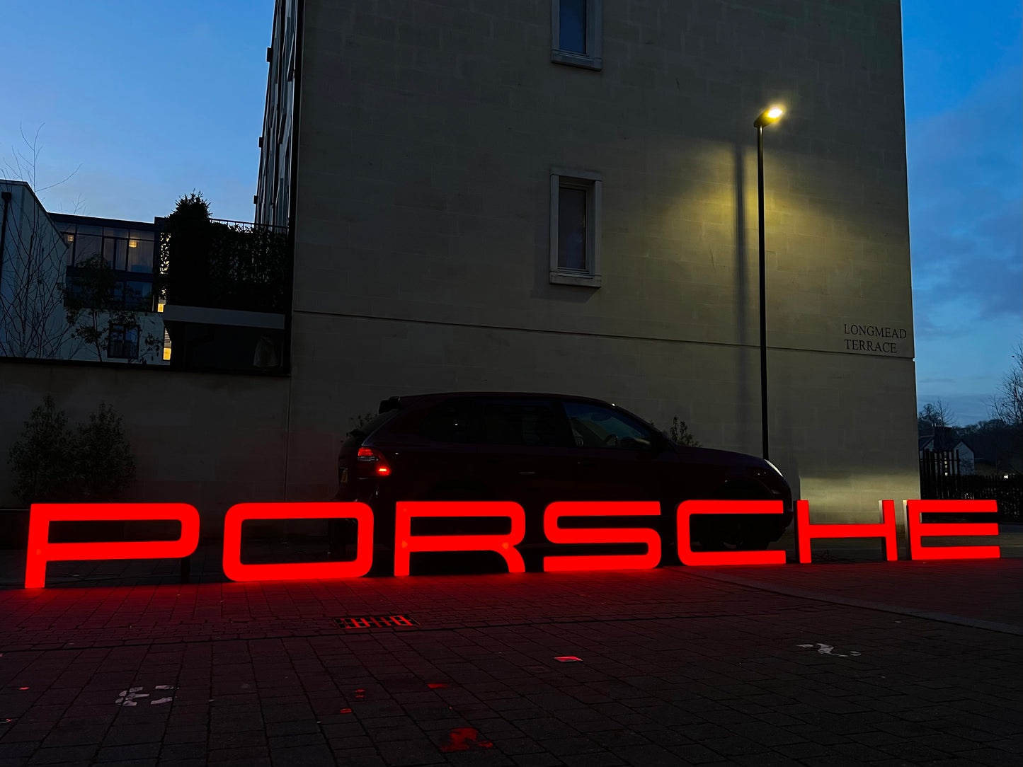 Porsche Dealership Illuminated Sign #D33