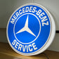 Mercedes Benz Service Round Illuminated Logo Sign #B54