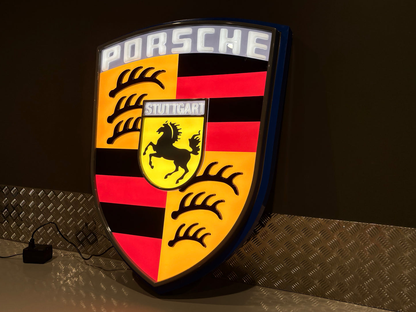 Porsche Crest Dealership Illuminated Sign #D38