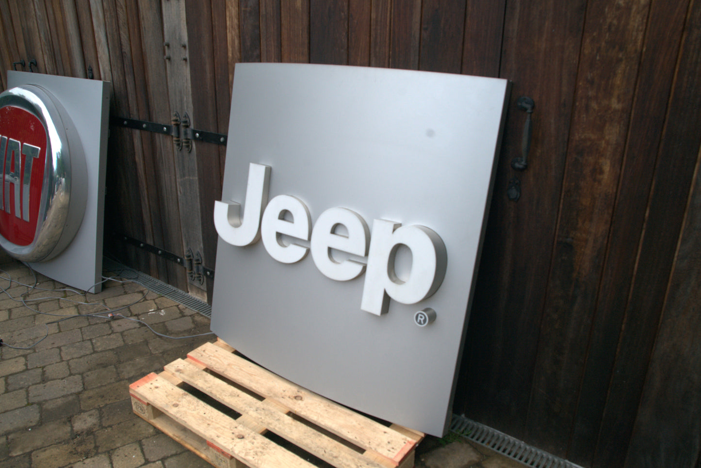 Jeep Dealership Illuminated Logo Sign #D48