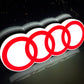 AUDI Rings Illuminated Logo Sign #B8