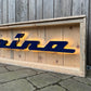 Pininfarina Illuminated Metal Sign Blue #D16