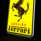 Ferrari Service Illuminated Logo Sign #B28