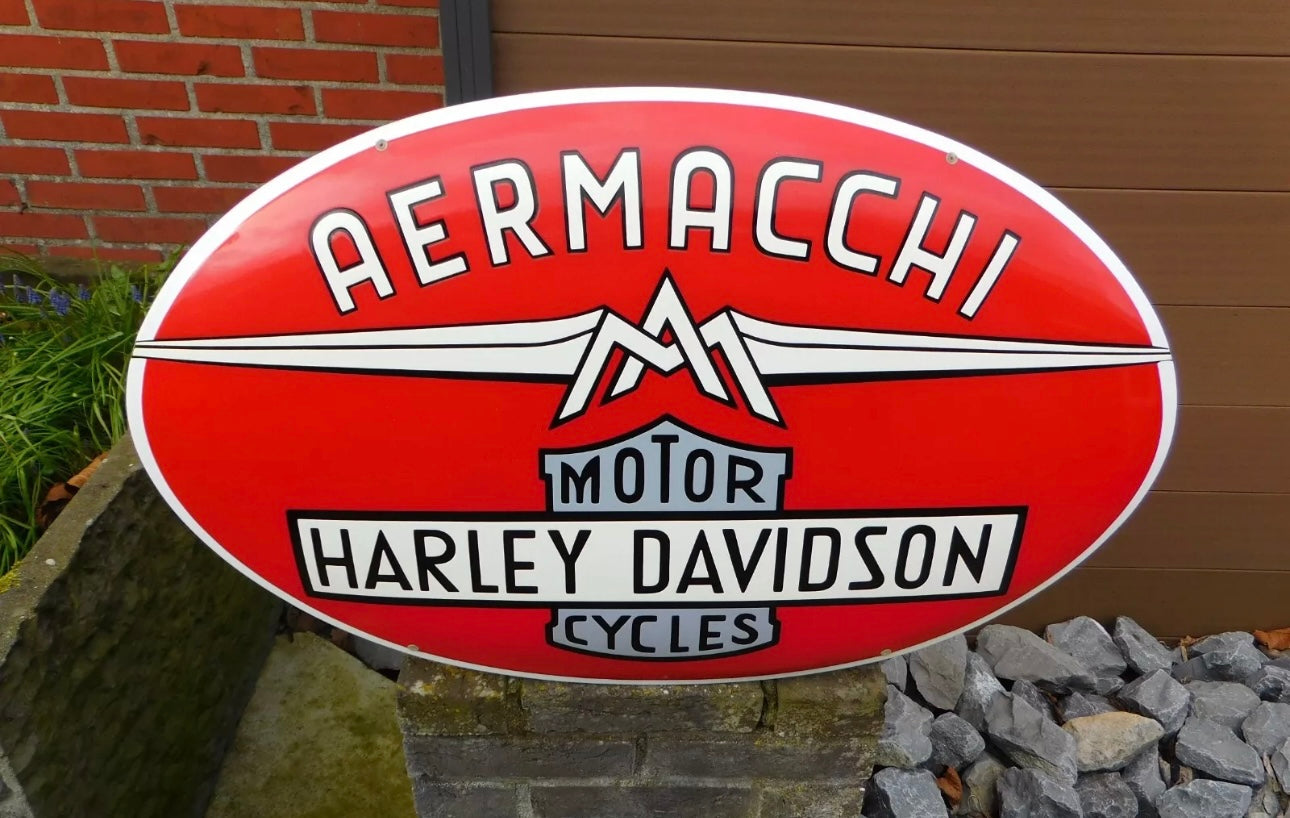 Harley Davidson Motorcycles Enamel Sign #A51