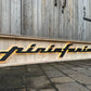 Pininfarina Illuminated Metal Sign Black #D15