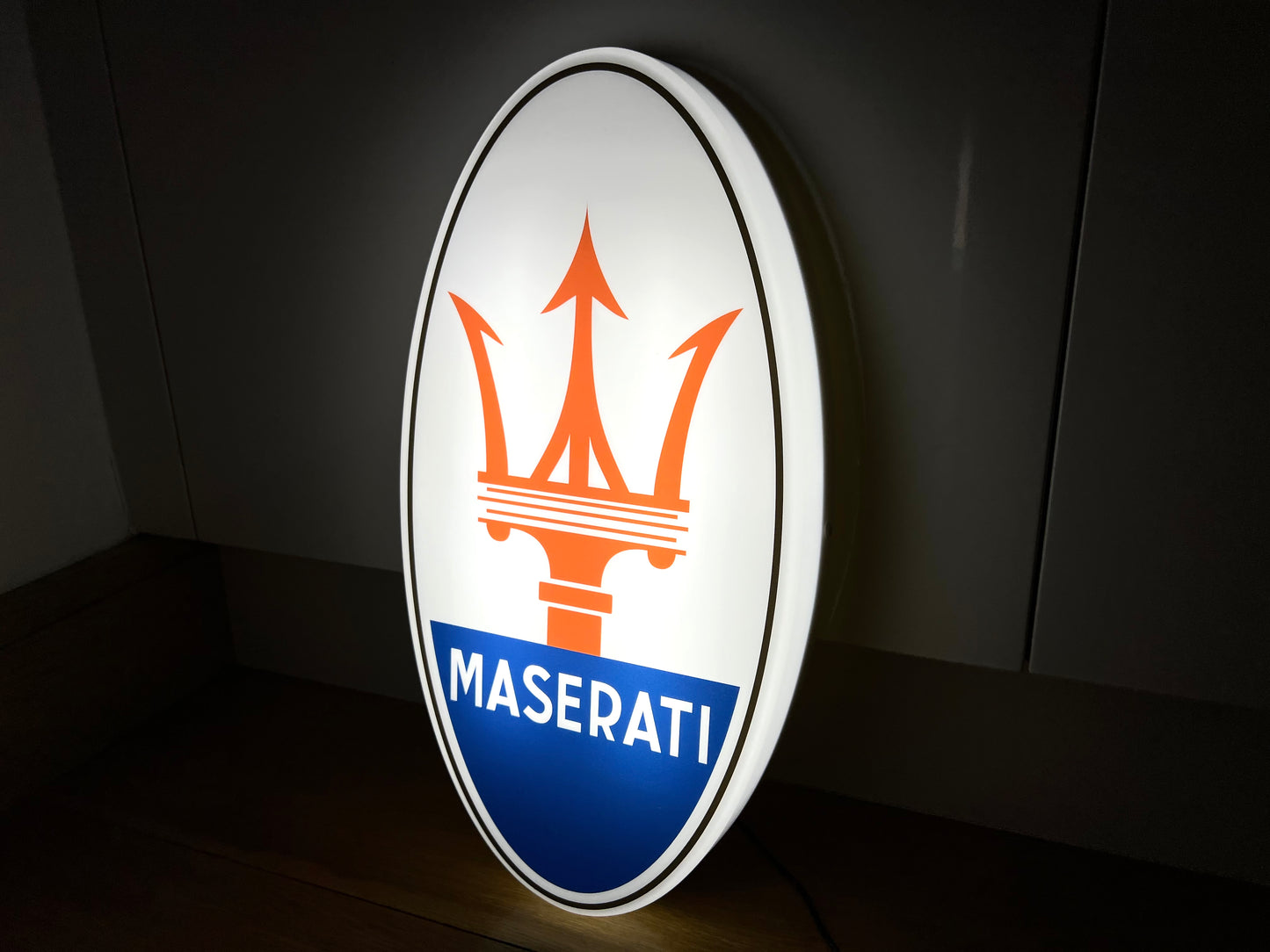 Maserati Illuminated Logo Sign #B51