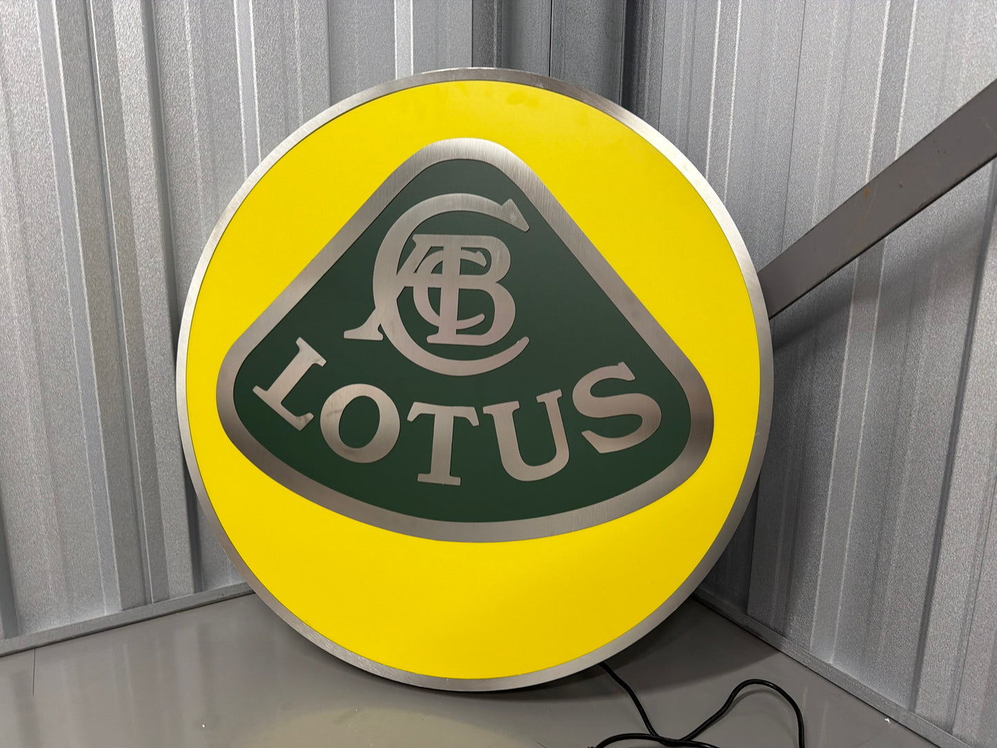 Lotus Illuminated Dealership Crest Logo Sign #D54