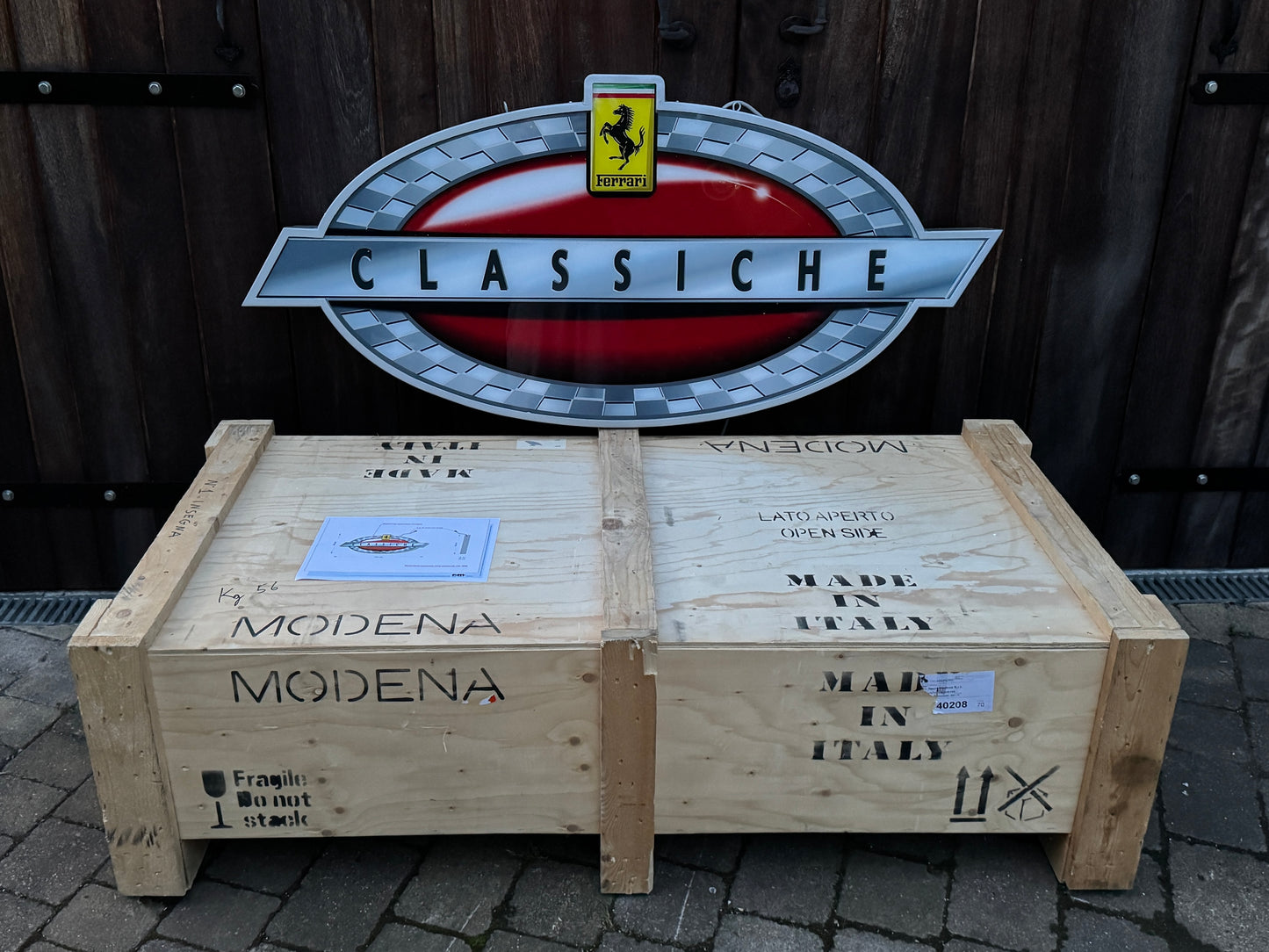Ferrari Classiche Illuminated Logo Sign #D32