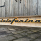 Pininfarina Illuminated Metal Sign Black #D15