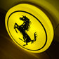 Ferrari Round Illuminated Logo Sign #B26