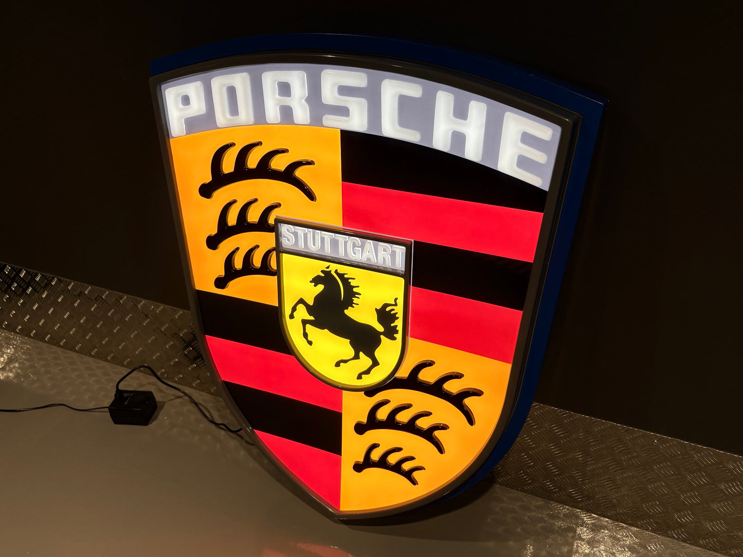 Porsche Crest Dealership Illuminated Sign #D38