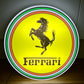 Ferrari Round Illuminated Logo Sign #B27