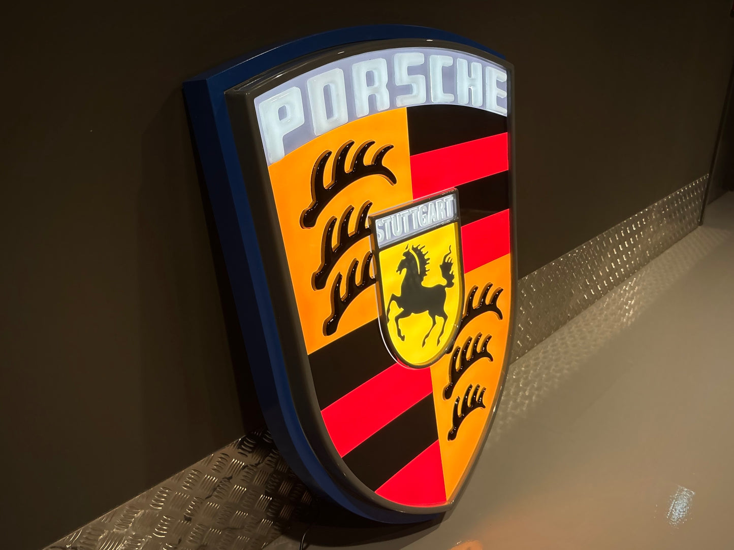 Porsche Crest Dealership Illuminated Sign #D38