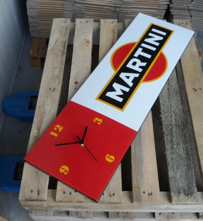 Martini Enamel Clock Sign #A58