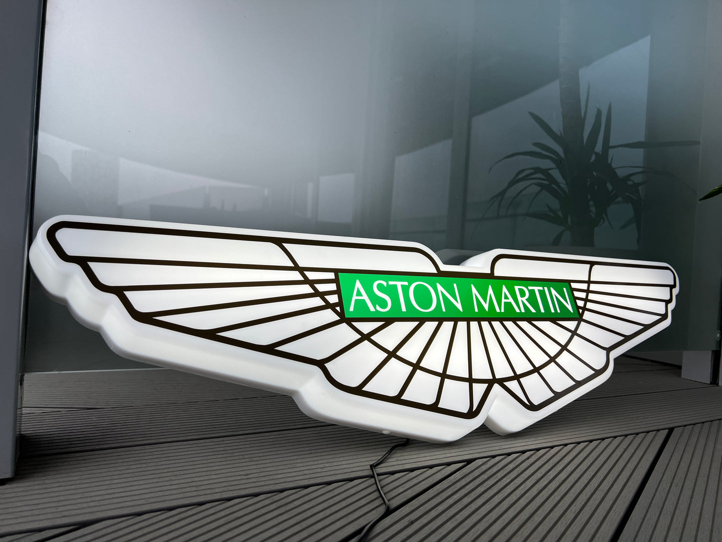 Aston Martin Illuminated Wings Sign #B6