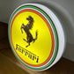 Ferrari Round Illuminated Logo Sign #B27