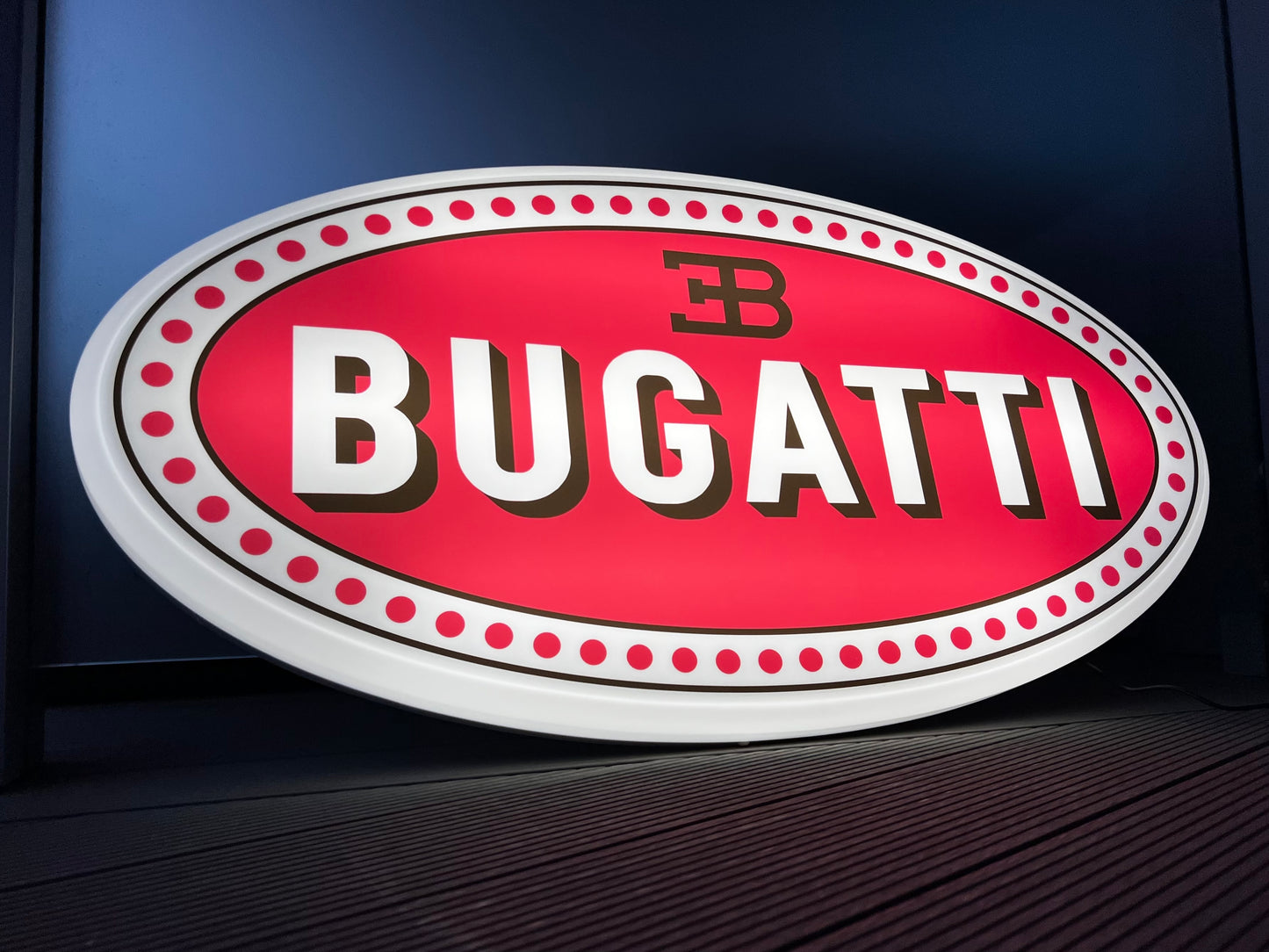 Bugatti Illuminated Logo Sign #B17