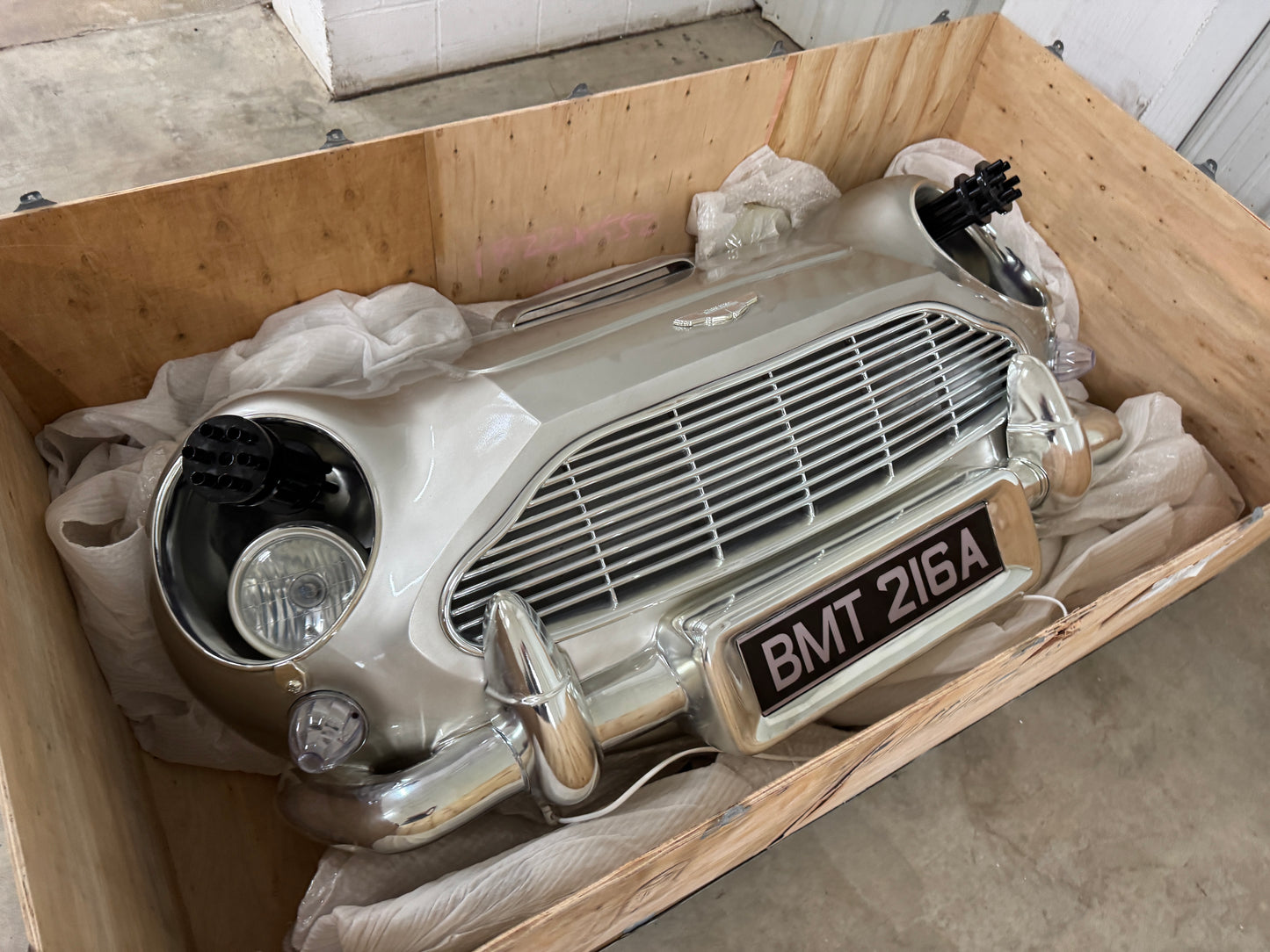 Aston Martin DB5 Full Scale Front Bumper Display Model #P1